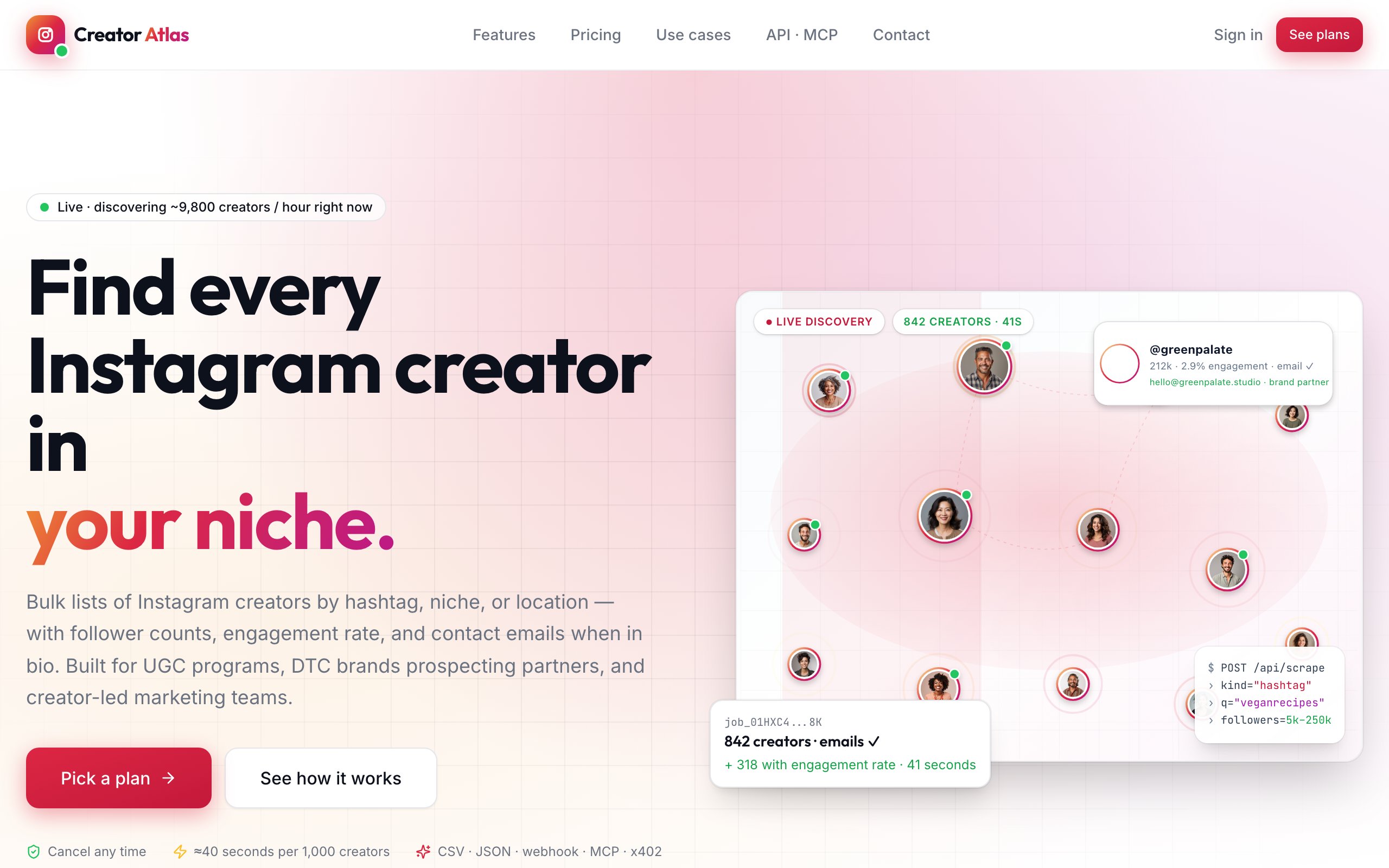 Creator Atlas storefront