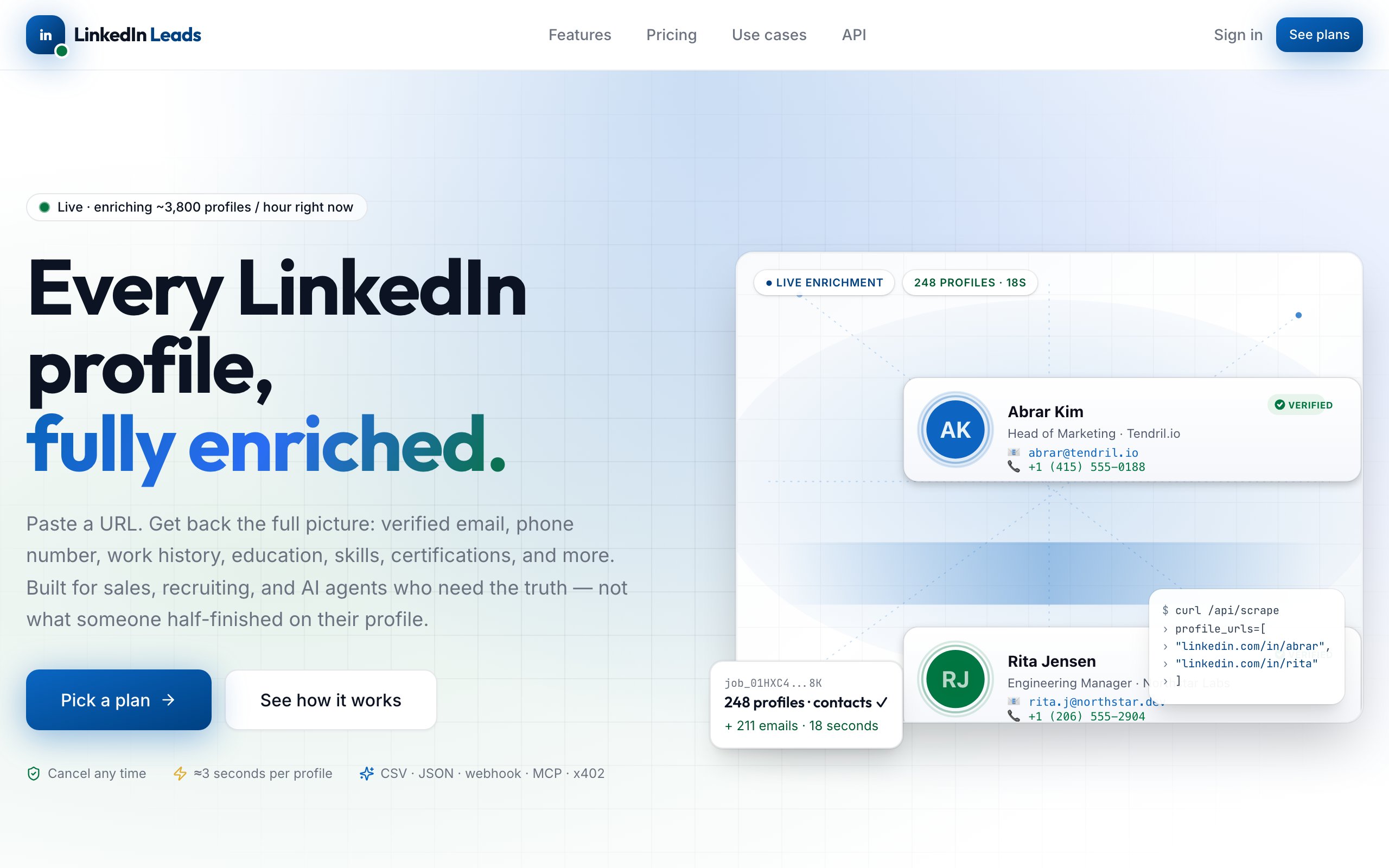 LinkedIn Leads storefront